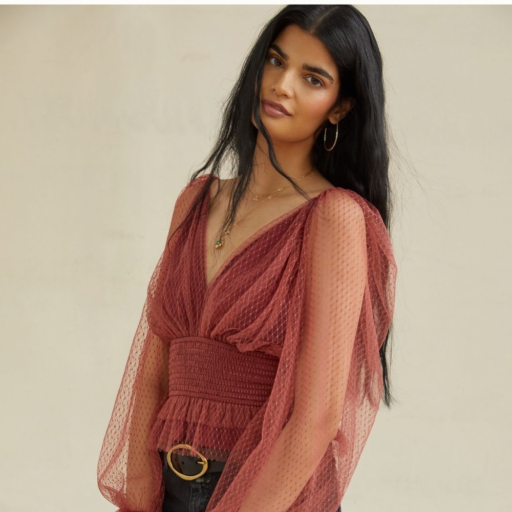 ISO!! TULLE BLOUSE